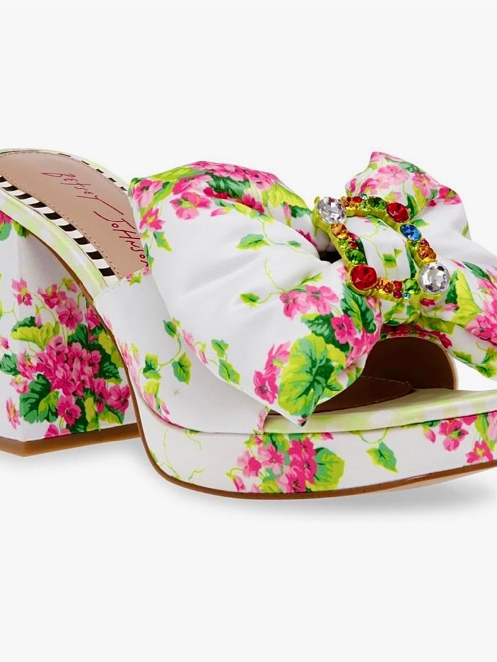 Betsey Johnson, Possie Floral - Bow Slide